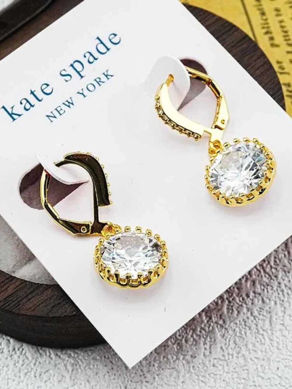 Kate Spade Round Inlaid Stud Earrings